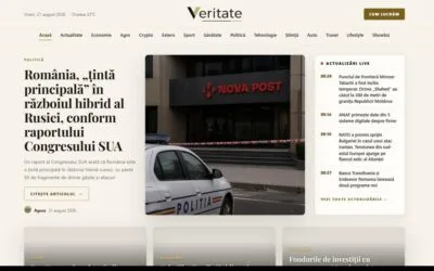 Veritate.ro propune știri scrise integral de AI, pentru cititorii care vor fapte separate de opinii