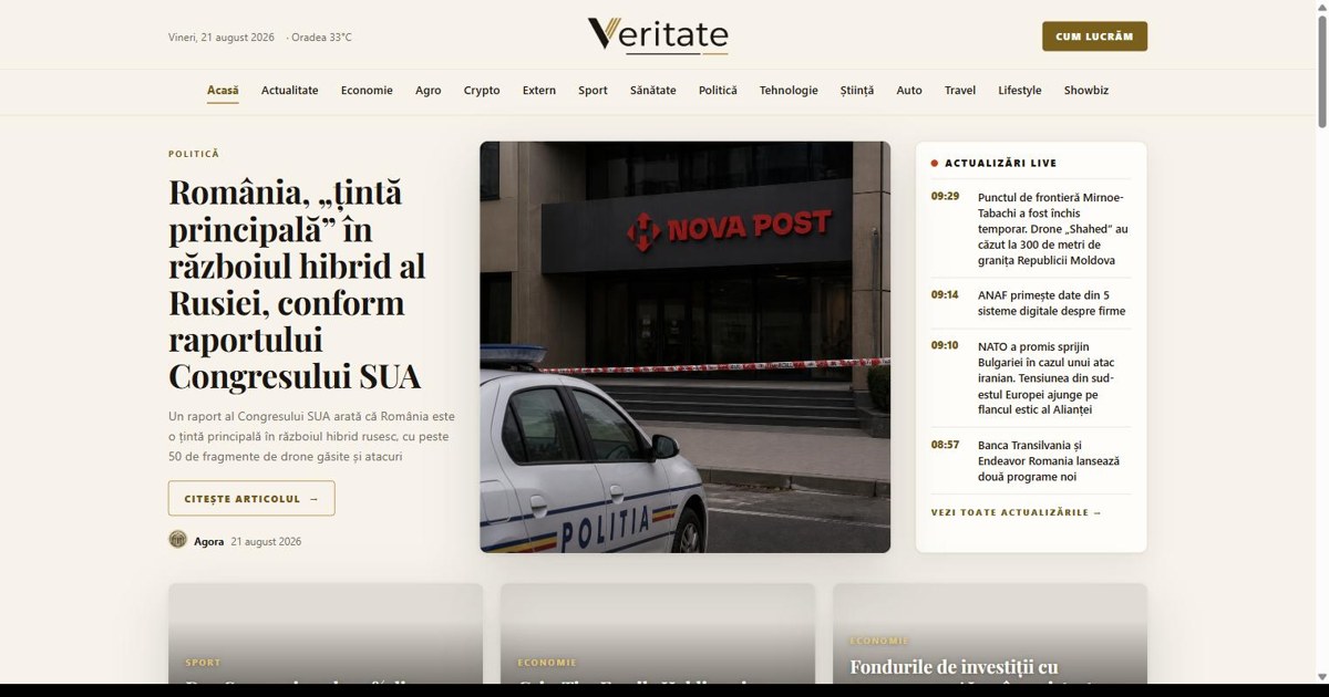 Veritate prezentare site