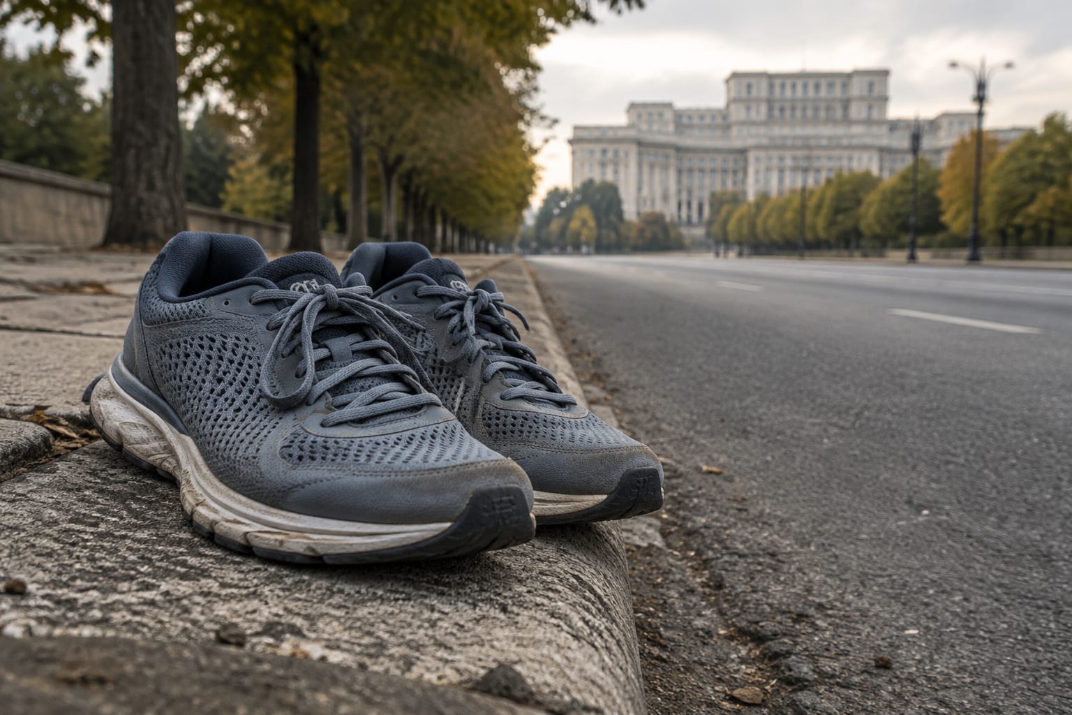 Pantofi de sport la Bucharest Marathon