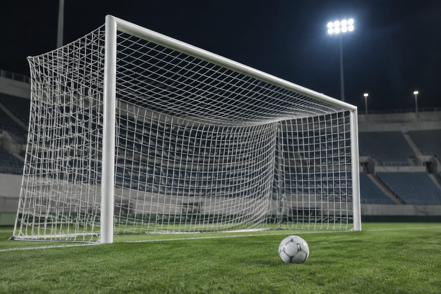Poartă de fotbal și minge